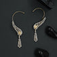 Blooming Plume Earcuff with Curved Botanical Styling