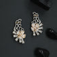 Wing Blossom Earcuff with Floral Ribbon Detailing