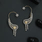 Garden Curve Earcuff with Clustered Floral Structure