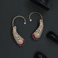 Petal Plume Earcuff with Flowing Fan Detailing