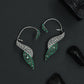 Ember Sweep Earcuff with Curved Mesh Arrangement