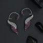 Ember Sweep Earcuff with Curved Mesh Arrangement
