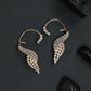 Ember Sweep Earcuff with Curved Mesh Arrangement