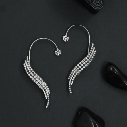 Glide Ribbon Earcuff with Textured Curve Styling