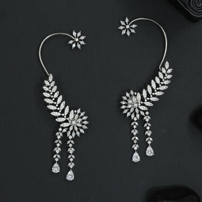 Garden Crest Earcuff with Tapered Tassel Layout