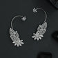Botanical Wing Earcuff with Open Petal Structure