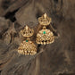 Dome Antique Jumka with Lakshmi Crest and Hanging Fringe