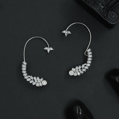 Knot Bloom Earcuff with Compact Wing Styling