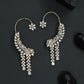 Contour Garland Earcuff with Hanging Pear Accents