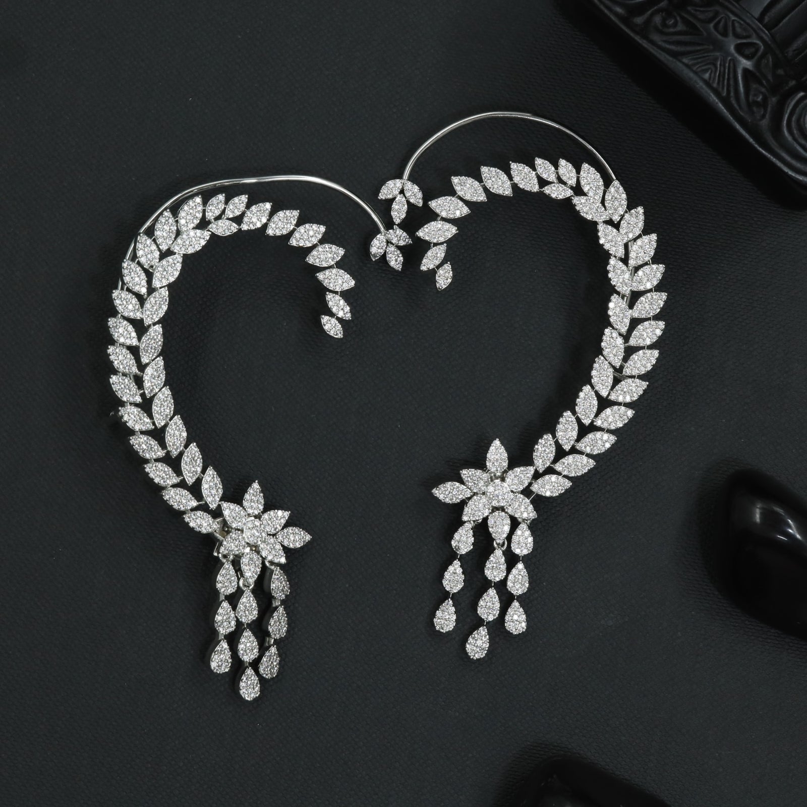 Aerial Vine Earcuff with Leaf Trail Detailing