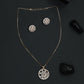 Circular Vine Chain With Pendant Set