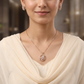 Layered Orbit Chain With Openwork Pendant Design