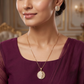 Elite Wave Chain With Decorative Disc Pendant