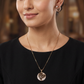 Twilight Heart Chain With Decorative Circular Pendant