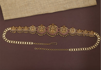 Royal Lakshmi Medallion Antique Waist Belt