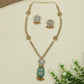Royal Floral Kundan Chain With Pendant and Bell Drop Detailing