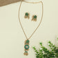 Grand Elephant Pendant Chain With Decorative Floral Accents