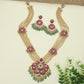 Heritage Multi Strand Jadau Beads Long Haara with Ornamental Floral Accents