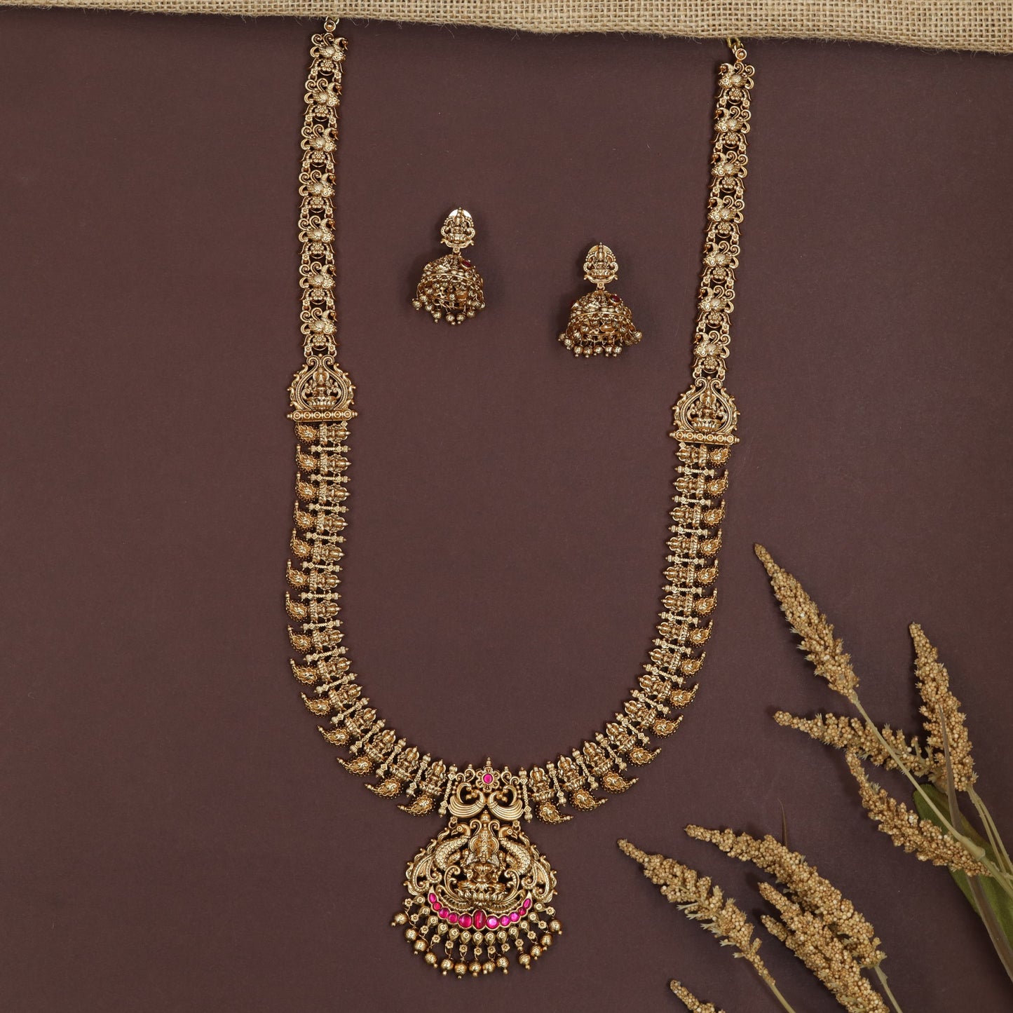 Bridal Lakshmi Chain Antique Long Haara