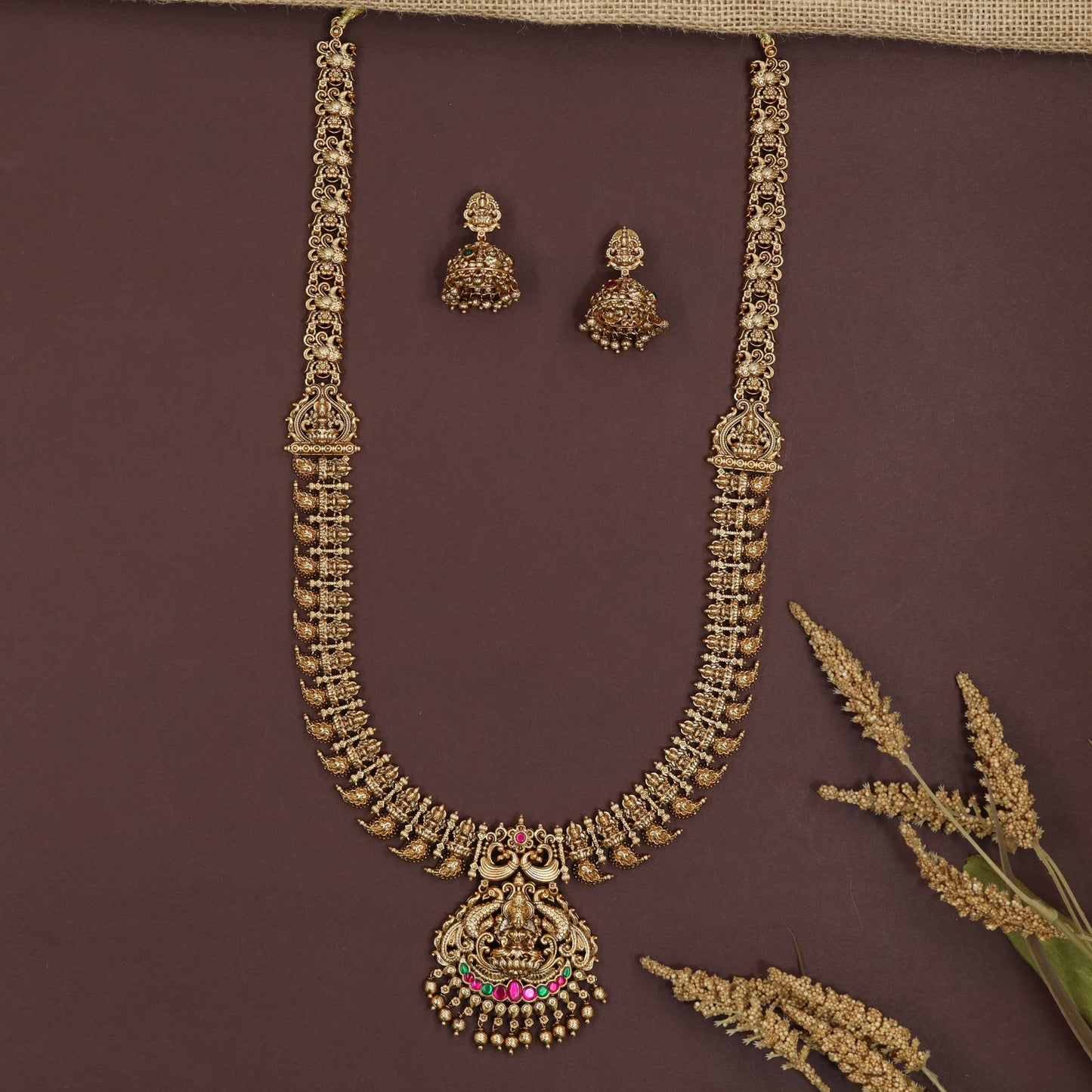 Bridal Lakshmi Chain Antique Long Haara