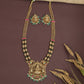 Royal Dual Strand Lakshmi Pendant Antique Long Haara