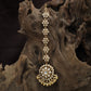 Long Floral Chain Tikka With Ornamental Border Pendant
