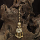 Antique Pear Border Tikka With Hanging Fringe Styling