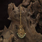 Premium Ornamental Antique Tikka With Decorative Fringe Styling