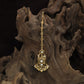 Antique Leaf Link Tikka With Ornate Pendant Fringe Detailing