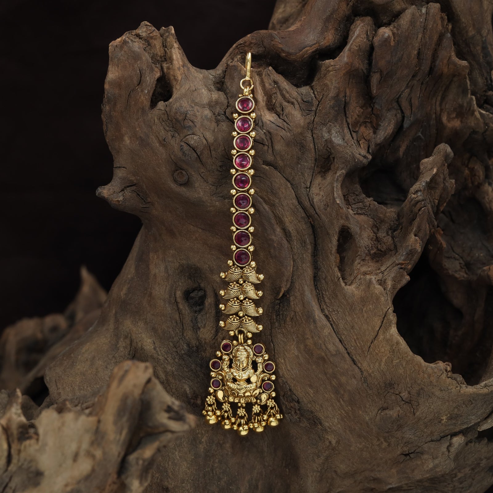 Lakshmi Pendant Antique Tikka With Border Styling