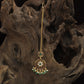 Intricate Floral Centre Antique Tikka With Hanging Drops