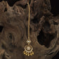 Intricate Floral Centre Antique Tikka With Hanging Drops