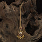 Intricate Floral Centre Antique Tikka With Hanging Drops