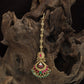 Classic Arch Border Antique Tikka With Hanging Bead Drops