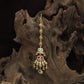 Designer Paisley Pattern Antique Tikka With Hanging Drops