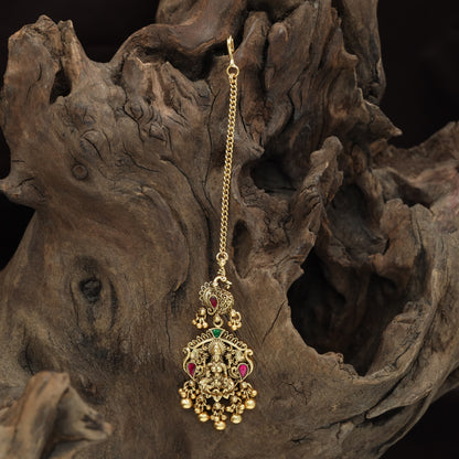 Royal Lakshmi Pendant Antique Tikka Design