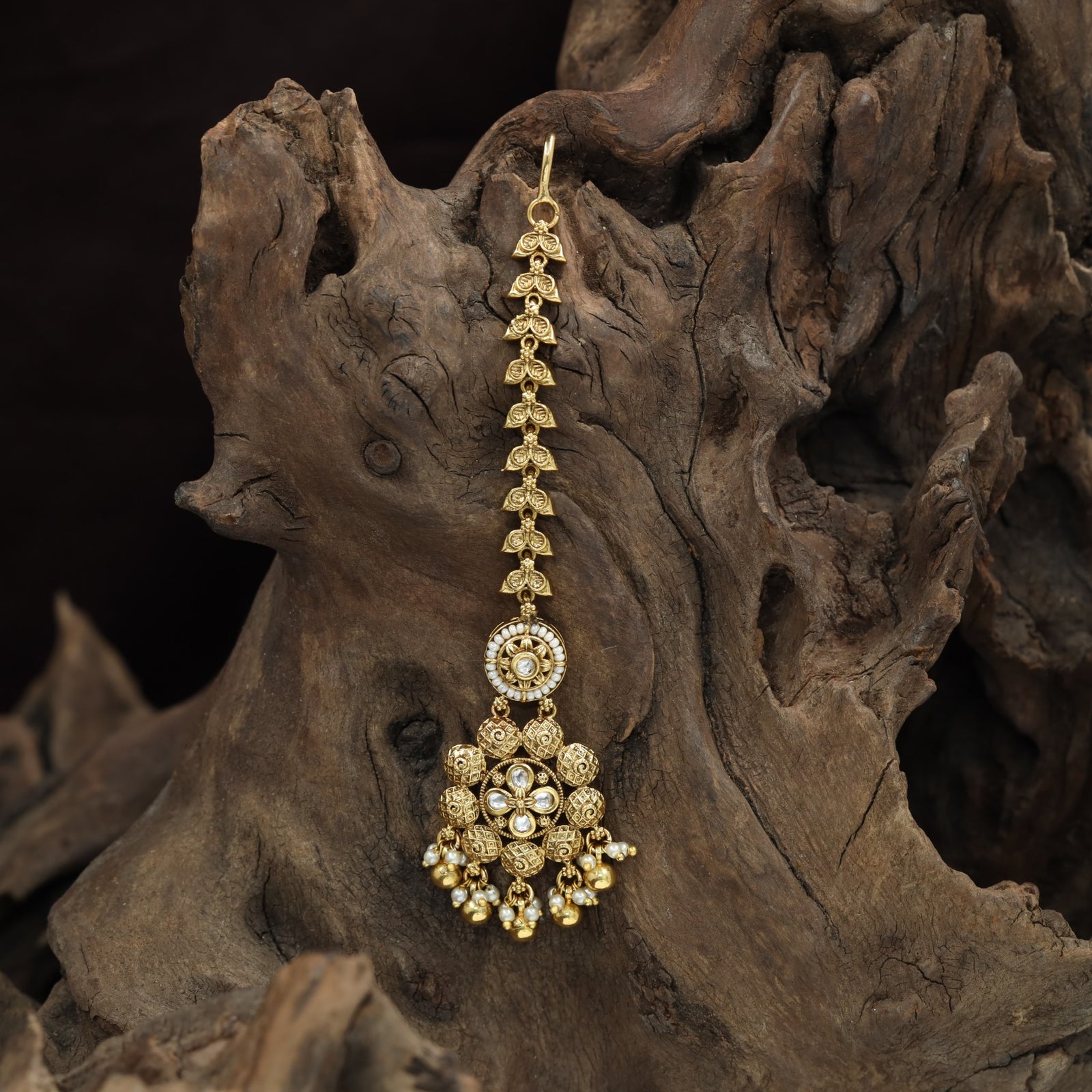 Premium Cluster Pendant Antique Tikka
