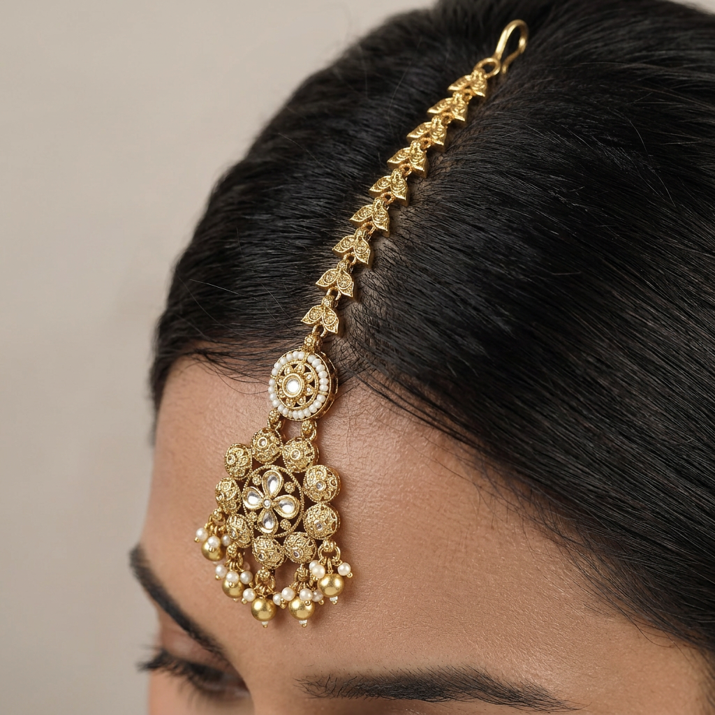 Premium Cluster Pendant Antique Tikka
