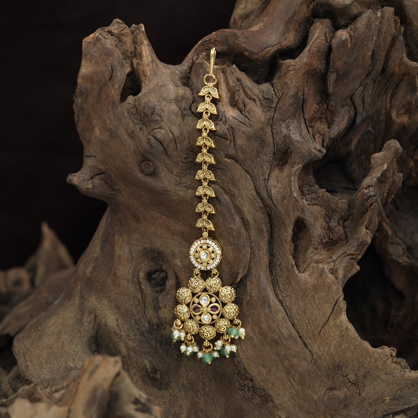 Premium Cluster Pendant Antique Tikka