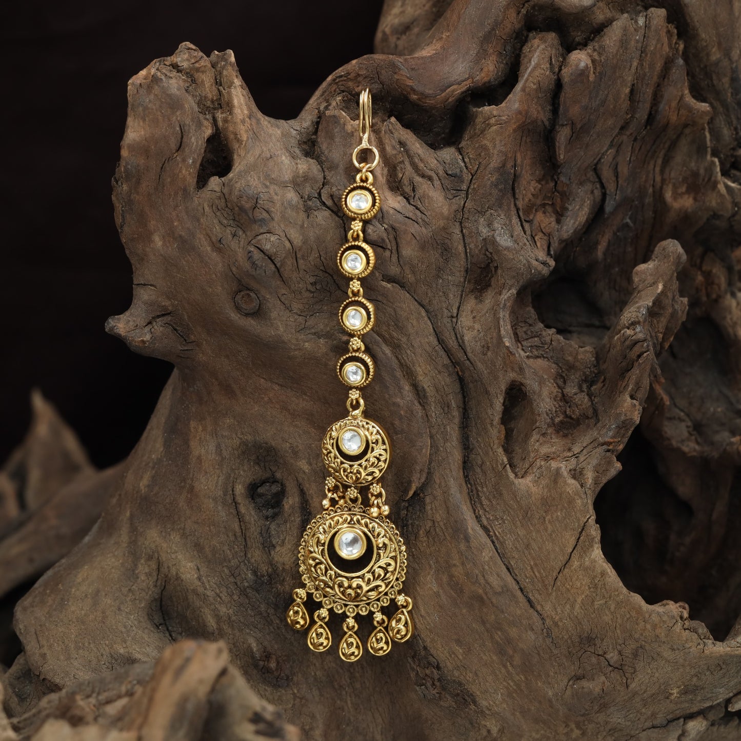 Traditional Pendant Fringe Antique Tikka Ornament