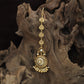 Luxury Circular Floral Antique Tikka With Cascading Drop Accents