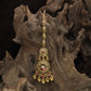 Vintage Circular Pendant Antique Tikka With Hanging Cluster Accents