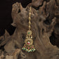 Vintage Circular Pendant Antique Tikka With Hanging Cluster Accents