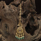 Handcrafted Decorative Pendant Antique Tikka With Pearl Cluster Fringe
