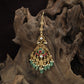 Royal Ornamental Panel Antique Tikka With Cascading Pearl Drops