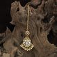 Royal Circular Cluster Kundan Tikka With Pyramid Pendant Design