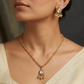 Premium Kundan Pendant Chain With Decorative Fringe Drops