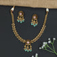 Antique Short Necklace With Decorative Paisley Link Design