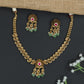 Antique Short Necklace With Decorative Paisley Link Design