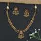Antique Short Necklace With Decorative Paisley Link Design